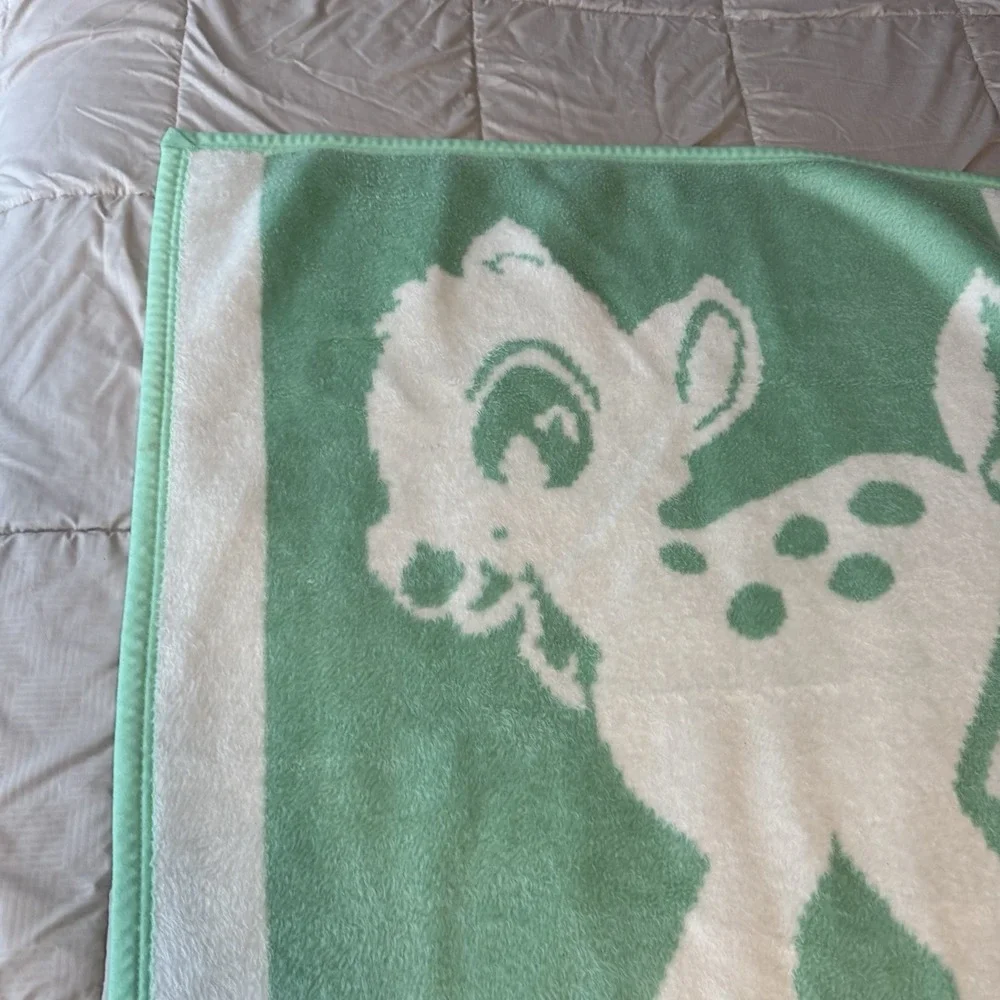Vintage Disney Bambi Baby Blanket Crib Blanket 36